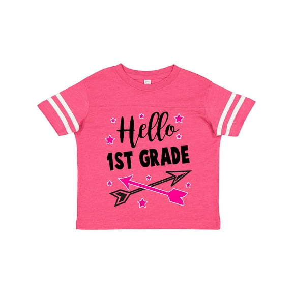 Inktastic Hello 1st Grade with Arrows and Stars Girls Toddler T-Shirt