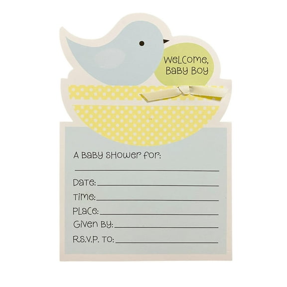 Hallmark Welcome Baby Boy Invitations 10 Cards with Envelopes