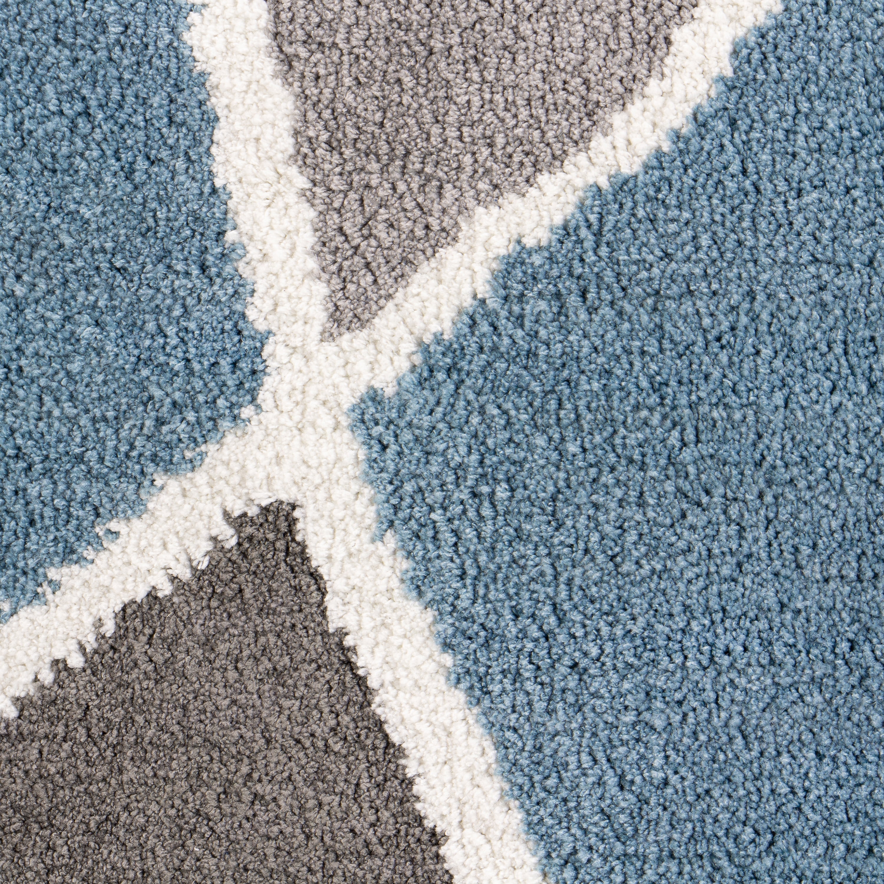 Better Homes & Gardens Indoor Blue Geo Area Rug, 22 in x 60 in
