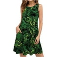 thumbnail image 1 of drppepioner Robes d'Été pour Femmes Plage T-Shirt Floral Robe d'Été Décontractée Poches Boho Robe Débardeur Robes d'Été de Plage, 1 of 4