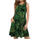 thumbnail image 1 of ICHUANYI Clearance Summer Dresses For Women Beach Floral Tshirt Sundress Casual Pockets Boho Tank Dress(Green, M) ICHUANYI WER2023080914091, 1 of 4