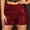 Sequin Shorts-Red, variant on Gamivast Sequin Shorts for Women Elastic Waist Dressy Casual Fitted Pants Shiny Glitter Pull on Shorts Trendy Holiday Party Outfits 2026