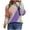 Purple, variant on IROINNID Womens Sweater Round Neckline Pullover Sweater Color Block Loose Mid-Length Long Sleeve Matching Sweater
