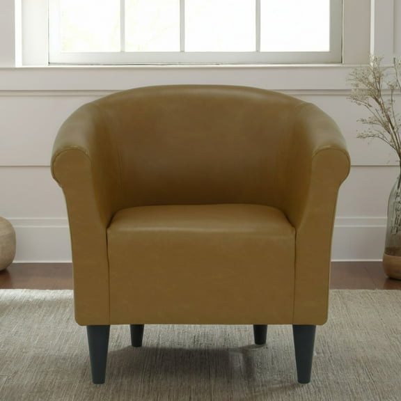Mainstays Marlee Barrel Accent Chair, Sedona Carmel