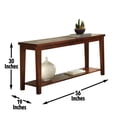 thumbnail image 5 of Davenport Slate inlay Sofa Table with brown cherry wood, 5 of 5