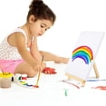 thumbnail image 3 of Wooden folding mini desktop small easel children's wooden desktop display frame, 3 of 5