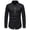 j-Black404100, variant on LIIPEE Men Shirts Casual Solid Color Lapel Long Sleeve Buttons Beach Shirt Male Leaf Embroidery Regular Fit Fashion Tops Vacation Outdoor Holiday Comfortable Breathable Soft Daily Shirts,Beige,XXL
