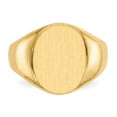 thumbnail image 4 of 14K Yellow Gold Ring Band Signet 16.0x12.5mm Open Back Men's, Size 6, 4 of 5
