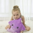 Creative Twinkle Glowing Stars Shape Plush Throw Pillow, LED Night