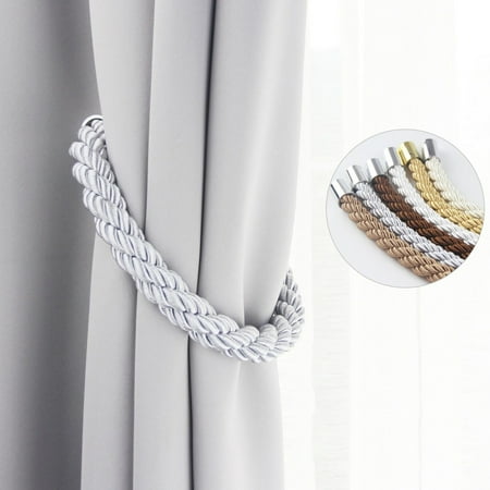 

XM Culture Punch-Free Magnetic Solid Color Decor Hanging Pendant Curtain Tie Buckle Tieback