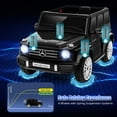 thumbnail image 4 of Costway Licensed Mercedes-Benz G500 Kids Ride-on Car 12V Battery Powered Ride-on Truck Painted Black, 4 of 10