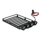 thumbnail image 4 of Portaequipajes de metal para coche RC con 4 luces LED para accesorios de control remoto 1/24 luz redonda, 4 of 9
