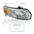 thumbnail image 3 of Spec-D Tuning Chrome Housing Clear Lens Headlights Compatible with 2006-2011 Honda Civic 2Dr Coupe L+R Pair Head Light Lamp Assembly, 3 of 6