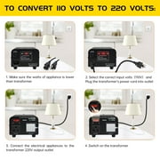 EFFORTWAY 500 Watts 110V to 220V Voltage Converter Transformer Step Up/Down Transformer 220V to 110V Voltage Converter