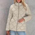 thumbnail image 5 of Women's Winter Short Puffy Coat Hooded Thermal Insulated Jacket For Cold Weather Fashionable Outerwear, 5 of 7