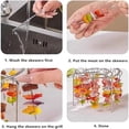 thumbnail image 4 of Brochettes de Gril pour Friteuse à Air Chaud en Acier Inoxydable - Brochettes Rondes Suspendues pour une Cuisson Uniforme, Accessoires de Bbq, Convient aux Friteuses à Air, Argent, JKODE, 4 of 7
