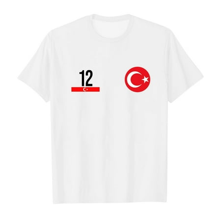 

Jackets for Girls Soprt Turkey Sport Prints Short Sleeve T Shirt Round Neck Tops for Teens