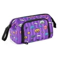 thumbnail image 2 of Nylon Fish Mouth Pencil Case with Large Capacity Zipper Pencil Pouch Halloween-themed Cartoon Style Pencil Bag Organizers, 2 of 7
