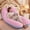 Pink&Blue,47''*21'', variant on 1 PC U-Shaped Pregnancy Pillow, Full Back Support, Special Home Sleep Pillow for Expecting Mothers,47''*22''(Dark Gray&Light Gray)(Cover Material: 72% Polyester, 28% Bamboo Fiber)