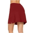 thumbnail image 7 of Lenpel Women's Athletic Skorts Lightweight High Waisted Side Split Tennis Skirts with Inner Shorts Workout Sports Skorts, 7 of 7