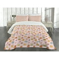 thumbnail image 3 of Ambesonne Cartoon Quilted Bedspread Set 3 Pcs, Teddy Bears and Ducks Fun, King Size, Pale Pink and Multicolor, 3 of 5