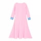 thumbnail image 5 of Odeerbi Niñas Vestido Musulmán Algodón Con Hijab Una-Pieza Vestido Oración Islámica Color Sólido Vestido Manga Larga Con Pañuelo En La Cabeza Conjunto, 5 of 8
