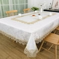 thumbnail image 1 of ZXNYH Table Cloths Rectangle 72 x 144 Inches Dandelion Lace Decoration Nice for Dinning Home Holiday Party Kitchen Easter Christmas Wedding Farmhouse Outdoor Washable Skin Friendly Tablecover, 1 of 5