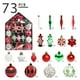thumbnail image 2 of Xihbxyly Juego de 73 Adornos Navideños de Plástico Irrompible, En Rojo, Verde, Azul y Dorado, para Árbol de Navidad, Fáciles de Colgar, Perfectos para Hogares y Fiestas, Tamaño de 6 Cm., 2 of 5