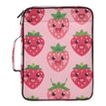 thumbnail image 2 of Haosy Accordion File Organizer Zipper Binder 500 Sheet 6-Tab Expanding File Folder Multi-Pocket 1.2 Inch 3 Ring Lovely Strawberry, 2 of 7