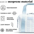 thumbnail image 4 of Neoprene Lunch Bag For Women, Insulated Womens Lunch Bag For Work, Tear & Stain Resistant Large Lunch Box For Women With Containers and Ice, Machine Washable Remi Bag, Blue Wallpaper Bows, 4 of 6