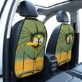 thumbnail image 3 of Fuzoiu Quirky Cartoon 123 Print 2 Pack Kick Mat Back Seat Protector With 3 Storage Pockets, Universal Car Seat Back Organizer For Kids Pets, Waterproof Backseat Protector For Most Car, 3 of 8