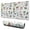 White Dinosaurs Names, variant on Long Mouse Pads for Desk,White Dinosaurs Palms Clouds Pattern Desk Mats on Top Of Desks, Desk Mouse Pad Extra Large with 3mm Non-Slip Base and Stitched Edge for Gaming,Office,Work,Home 31.5"x11.8"