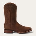 thumbnail image 2 of Men's Stetson Bowie Leather Boots Handcrafted Square Toe Brown, 2 of 8