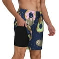 thumbnail image 2 of Fotbe Sloth with Donuts Traje de Baño para Hombre – Shorts de Natación de Secado Rápido con Forro y Bolsillos-Medium, 2 of 6
