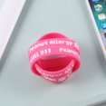 thumbnail image 4 of Miangastore Silicone Bands Pink 4Pcs 2.8x0.4x0.04In Waterproof, 4 of 8