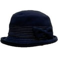 thumbnail image 5 of CoCopeaunts Womens Bucket Hat Plaid Bowknot Fashion Bowler Hat Curly Hem Foldable Protection Warm Casual Basin Hat for Girl, 5 of 8