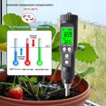 thumbnail image 2 of Tester,Soil Moisture Meter Probe Temperature Waterproof Probe Conductivity Tester Soil Probe Thermometer Lcd Temperature Ec Moisture Conductivity Tester Soil Probe Twirltide Soil Thermometer Soil, 2 of 7