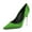 Green, variant on XYD Women Classic Slip On Pumps Stiletto Metal High Heels Pointy Closed Toe Formal Party Satin Shoes Size 7 Purple