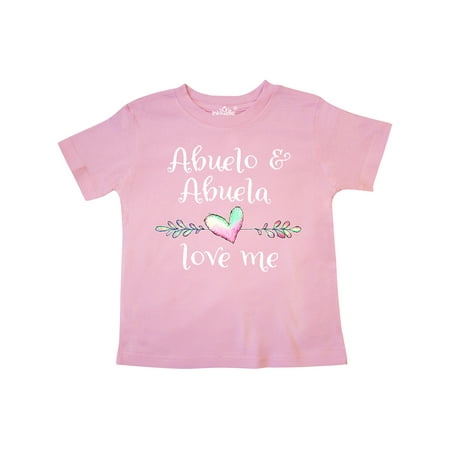 

Inktastic Abuelo and Abuela Love Me- Heart Grandchild Gift Toddler Boy or Toddler Girl T-Shirt