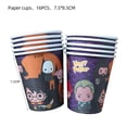 thumbnail image 5 of KAYOU-suministros de fiesta de cumpleaños de Harry Potter, plato de papel desechable, servilleta, taza, mantel, Pancarta, decoraciones de fiesta de cumpleaños para niños, 5 of 5