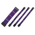 thumbnail image 1 of Cateissary Cable de alimentación de extensión Conectores con funda Nylon Conveniente Útil Juego de cables resistentes al desgaste Kit de Cables de computadora Púrpura, 1 of 6