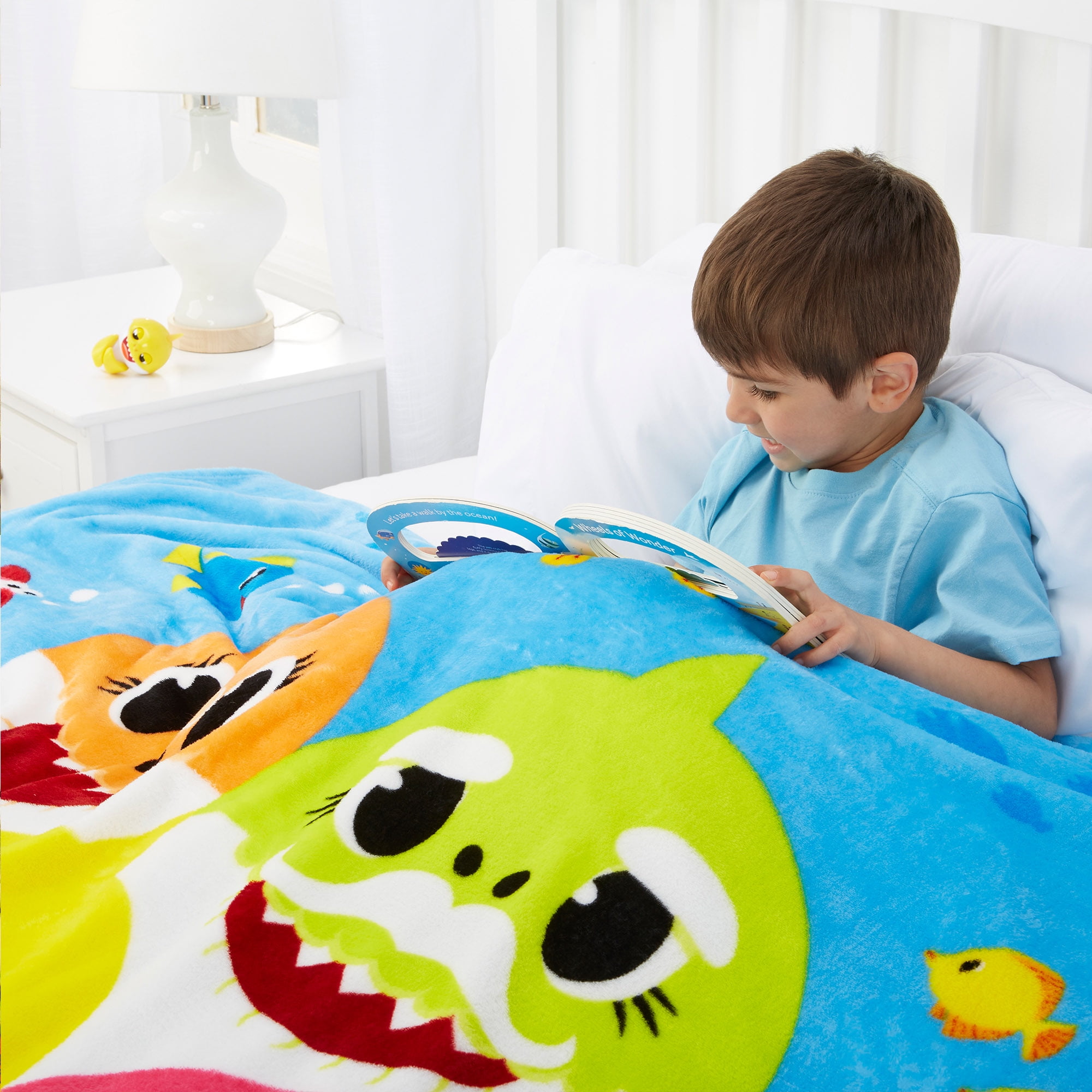 Baby shark plush throw sale