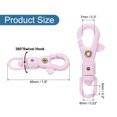 thumbnail image 2 of Ganchos de Langosta de Plástico Uxcell, Clips de Activación de Lanyard, Rosa, 2 of 5