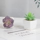thumbnail image 4 of imitación verdes surtidas en macetas, pequeñas plantas suculentas artificiales con maceta de madera para el hogar, oficina, sala de estar, mesa, escritorio, decoración de plantas, juego de 4, 4 of 5