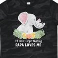 thumbnail image 4 of Inktastic I'll Never Forget That My Papa Loves Me with Cute Elephants Boys or Girls Toddler T-Shirt, 4 of 5