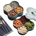 thumbnail image 3 of Plato de frutas dividido, almacenamiento de artículos de Año Nuevo, hogar, sala de estar, nueces, refrigerio, mesa de café, caja de almacenamiento de dulces, plato de dulces, fruta nueva, 3 of 6