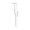 COMPUKAS Plated Silver Kitchen Tweezers, Stainless Steel, Fish Bone ...