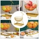 thumbnail image 2 of 1 cesta de fruta de doble capa para el hogar, cesta de almacenamiento para frutos secos, color dorado, 2 of 5
