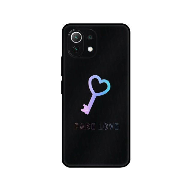 Para xiaomi Mi 11 Lite 4G 5G NE 11i 11 Ultra 11T Pro POCO F3 Funda Para Teléfono Trasera De Silicona Suave Negro Tpu BTS FAKE LOVE YOURSELF