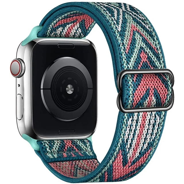 Correa Extensible De Nylon Elastica Unisex M / L 38 / 40 / 41 mm Para Apple Watch Compatible Con Serie Se / 2 / 3 / 4 / 5 / 6 / 7 /